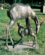 Polyester composite imitation copper sculpture