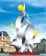 Stainless steel sculptures