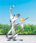 Stainless steel sculptures