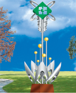 Stainless steel sculptures