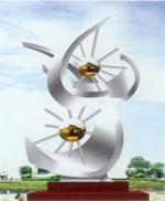 Stainless steel sculptures