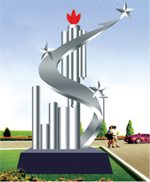 Stainless steel sculptures