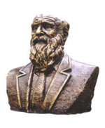 Copper imitation celebrity portrait