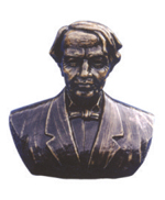 Copper imitation celebrity portrait