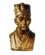 Copper imitation celebrity portrait